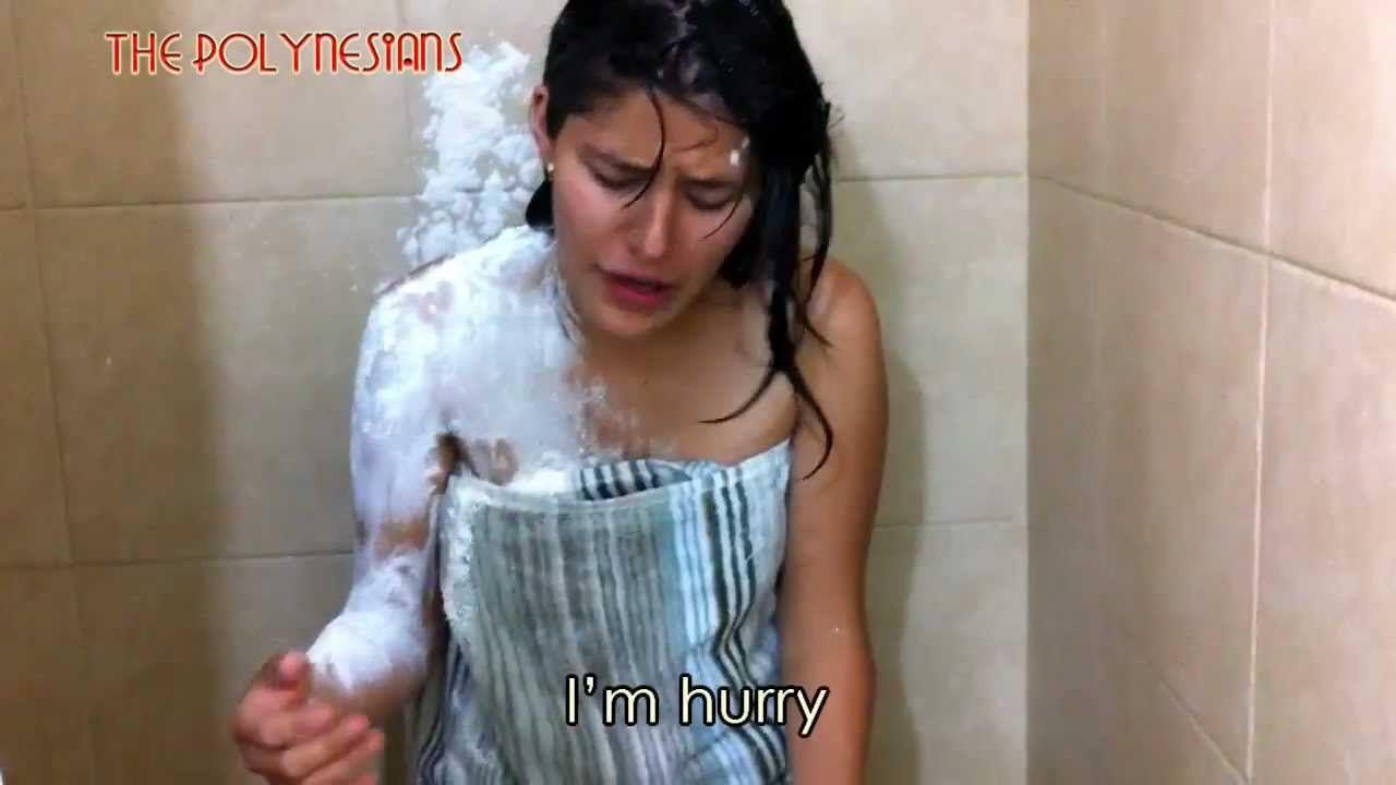 Vid of girl taking shower