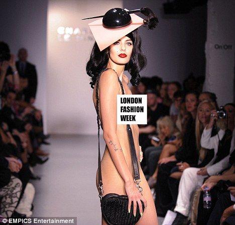 Snazz reccomend Almost nude models on the runway