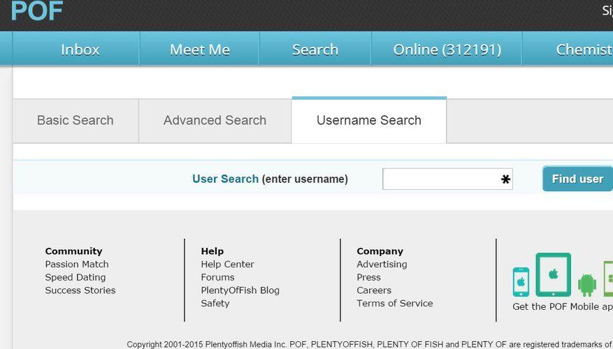 Pof advanced search username
