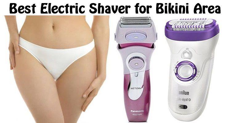 Bikini area electric shaver