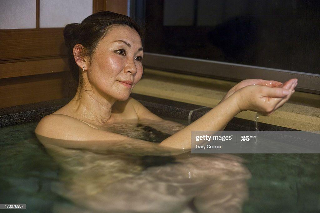Japanese woman naked hotbath