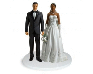 Wonder W. reccomend Wedding cake toppers for interracial marriages