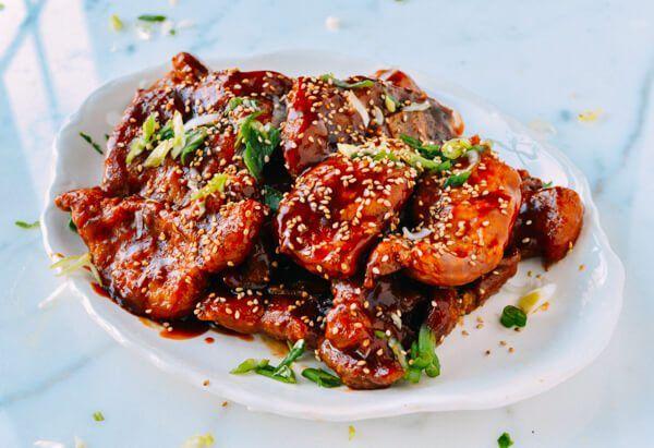 Hot C. reccomend Asian pork chops