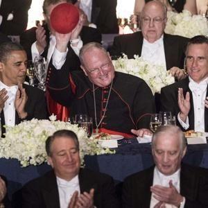 Romney jokes catholic dinner