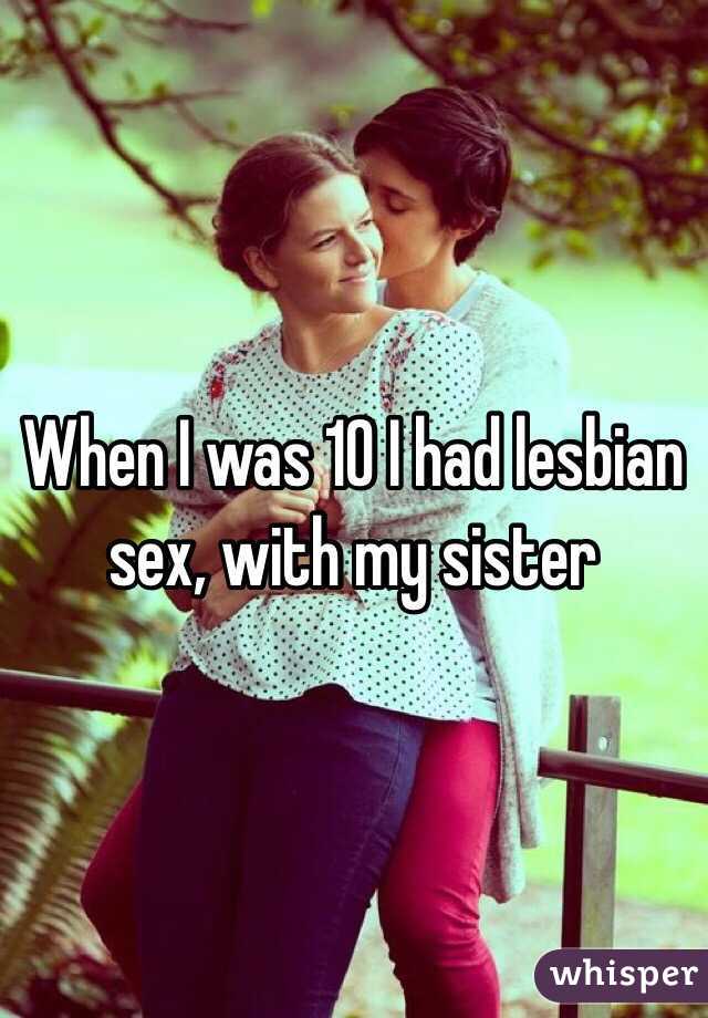 I had lesbian sex with my sister