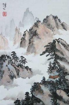 Asian moutin paintings