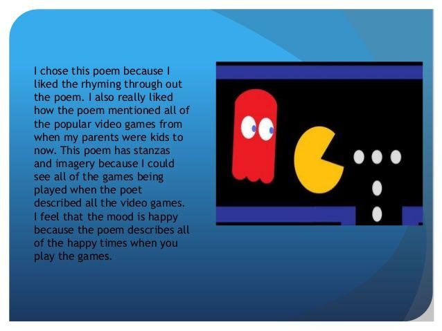 best of Games Poems about video