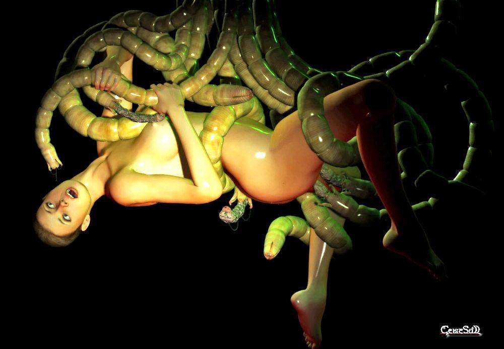 Alien Anime Porn Pool - Alien anime art erotic tentacle - Porno photo. 