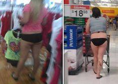 Unclothed people at walmart