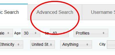 Pof advanced search username