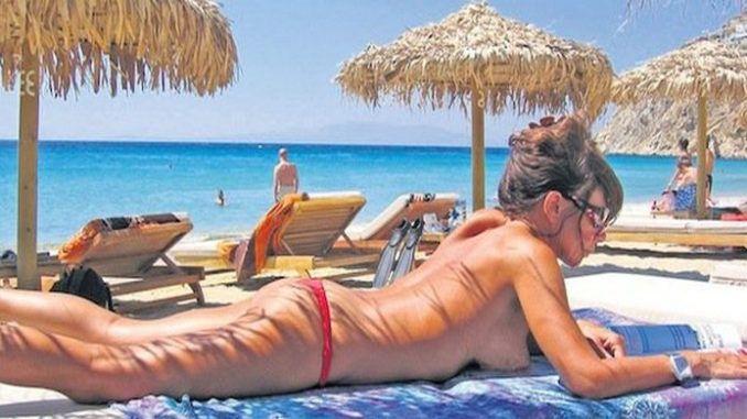 Wife nude beach greece