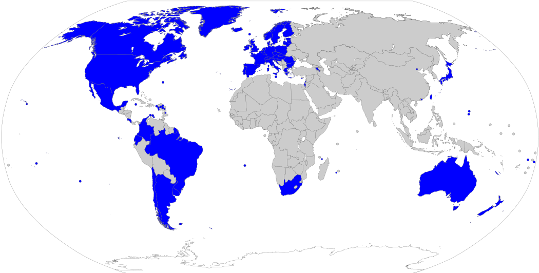 Countries that allow same sex marriage
