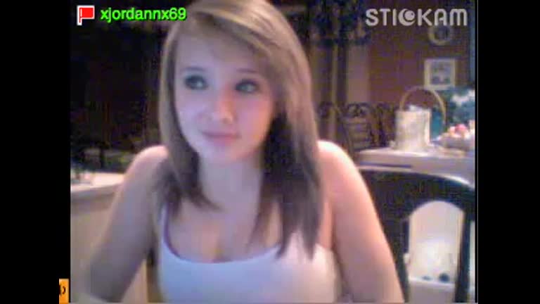 best of Webcam teen teasing gorgeous on hottie Big tits
