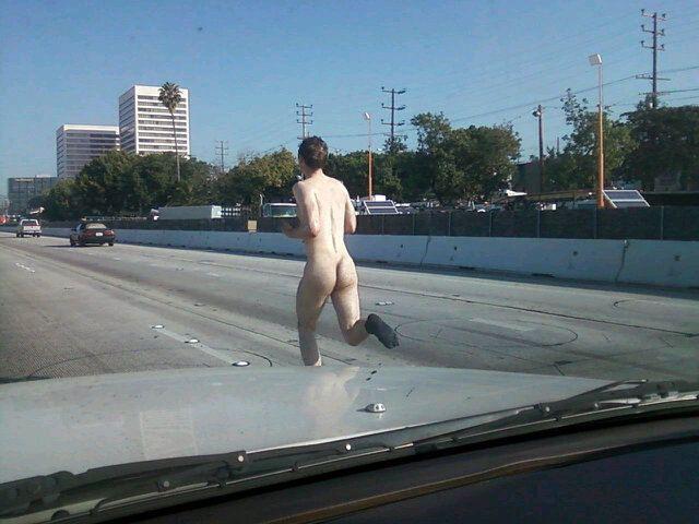 Running naked down the street