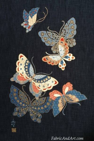 Flea F. reccomend Asian butterfly print fabric