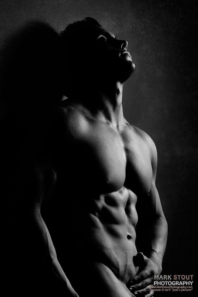 Erotic black and white nude men photography