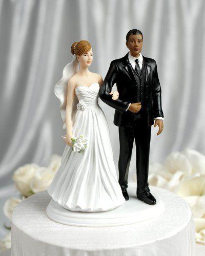 Automatic reccomend Wedding cake toppers for interracial marriages