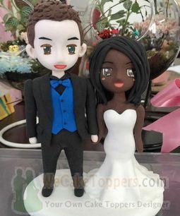 Champagne reccomend Wedding cake toppers for interracial marriages