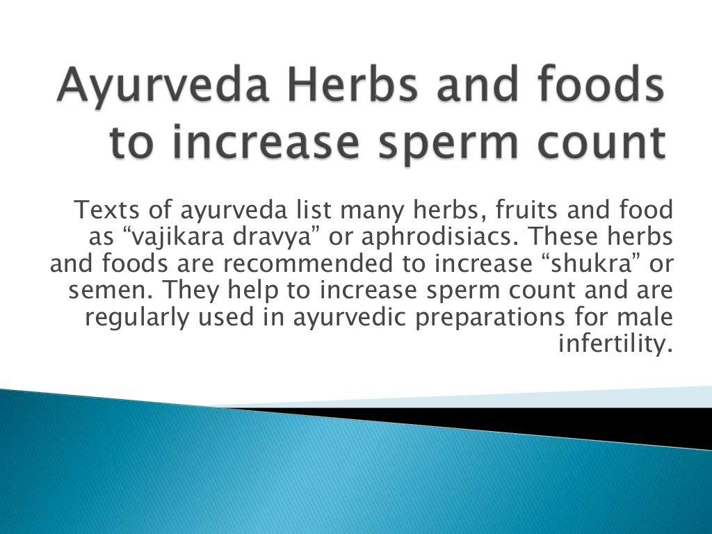 Lala reccomend Herb list for increase sperm