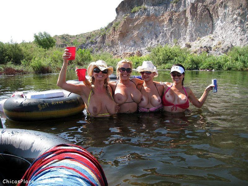 best of Boob River pictures floating flashing