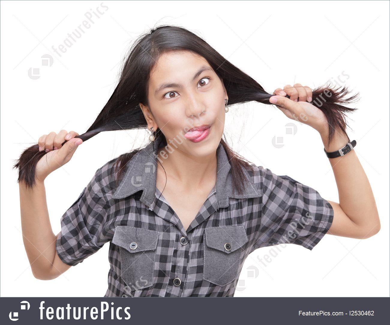 Ump reccomend Asian hair pull