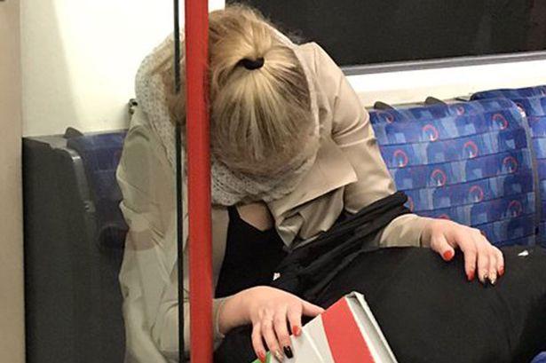 Assaults sleeping teen on train