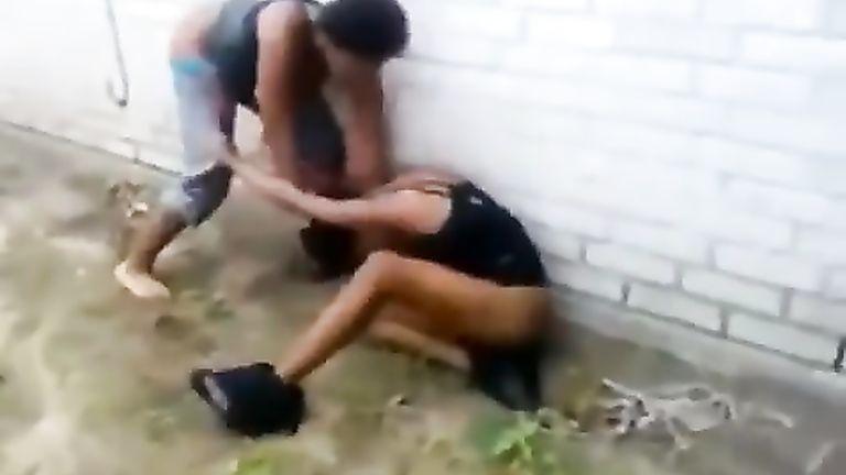 best of Naked Black during stripped girl fight public in