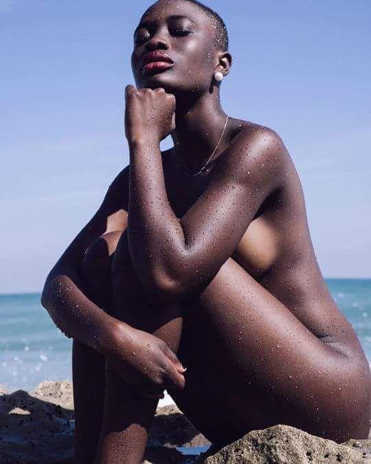 Chaos reccomend Dark chocolate black women nude