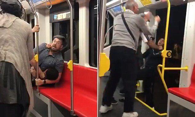 Assaults sleeping teen on train