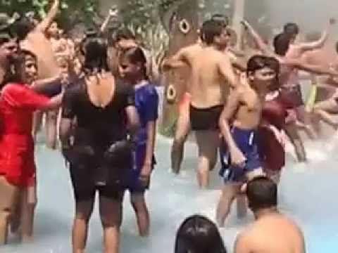 Indian girls in waterparks