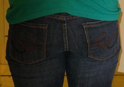 Jeans down bent over girls