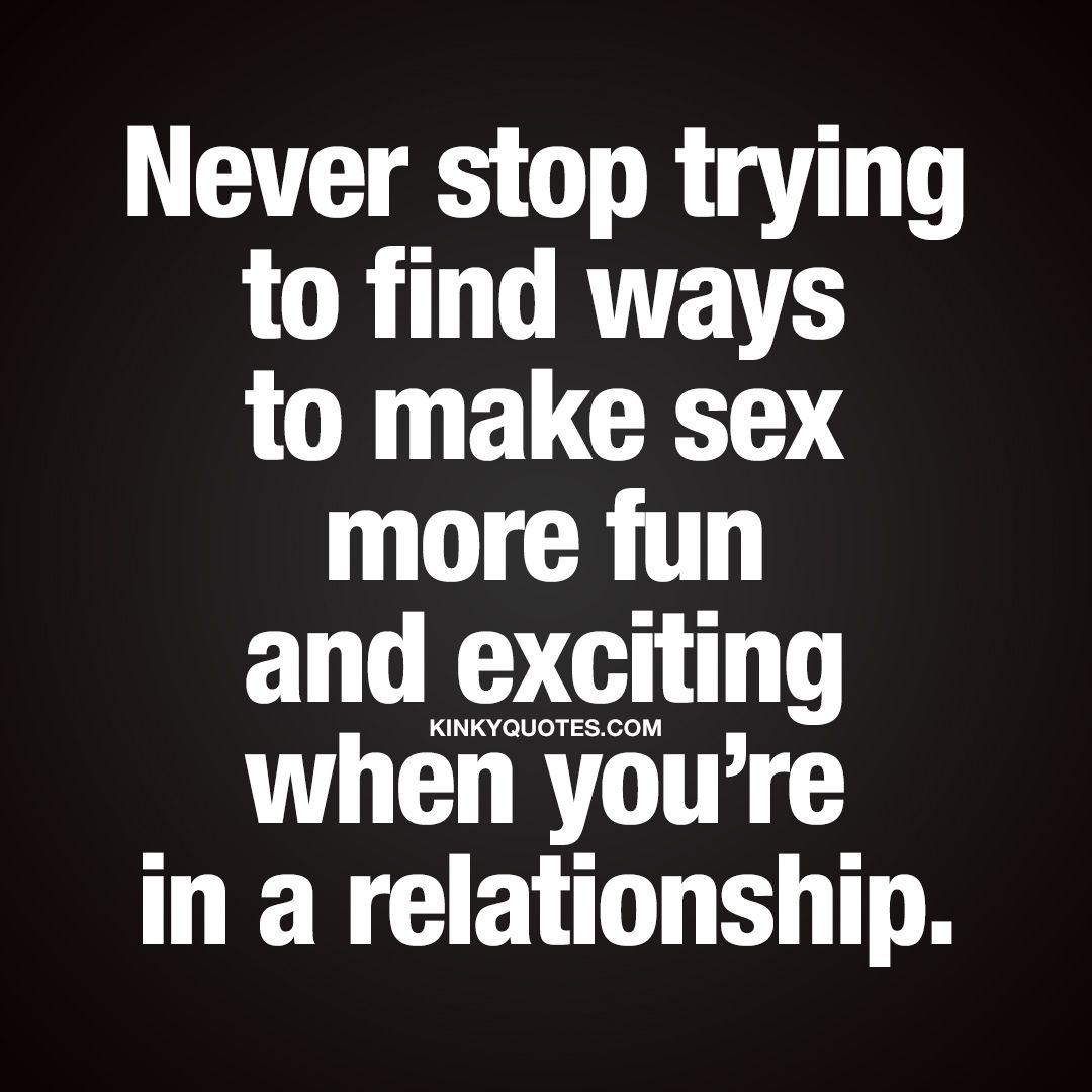 Make sex more fun