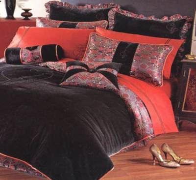 Oriental asian bed comforter
