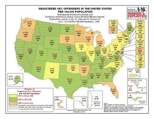 best of States in the Sex affenders united