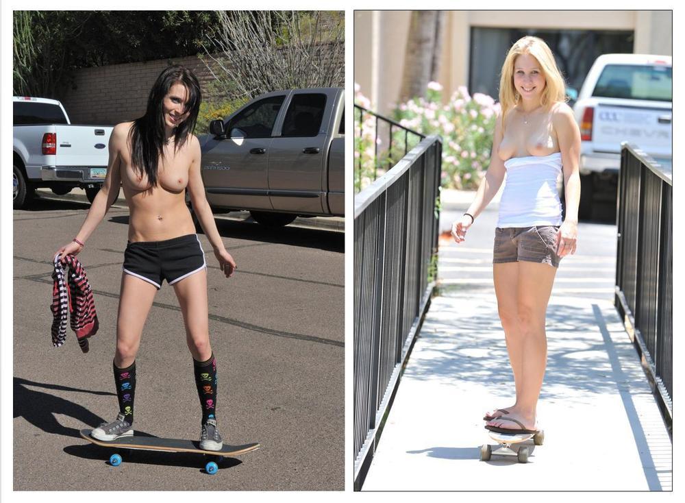 best of Naked longboard woman Sexy